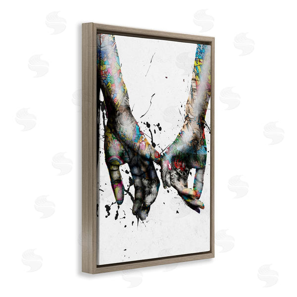 Stupell Industries Reinders | Modern Splash Hand Holding Wall Art