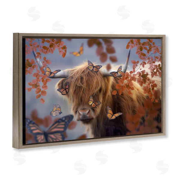 Stupell Industries Reinders | Monarch Butterflies & Cattle Wall Art