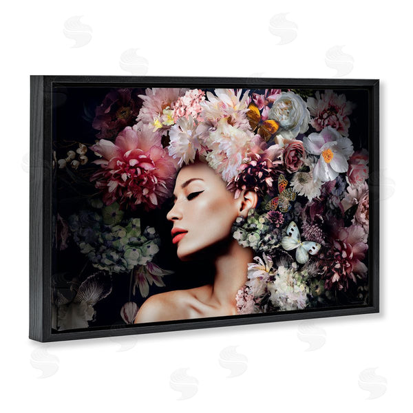 Stupell Industries Reinders | Nature Florals Female Portrait Wall Art