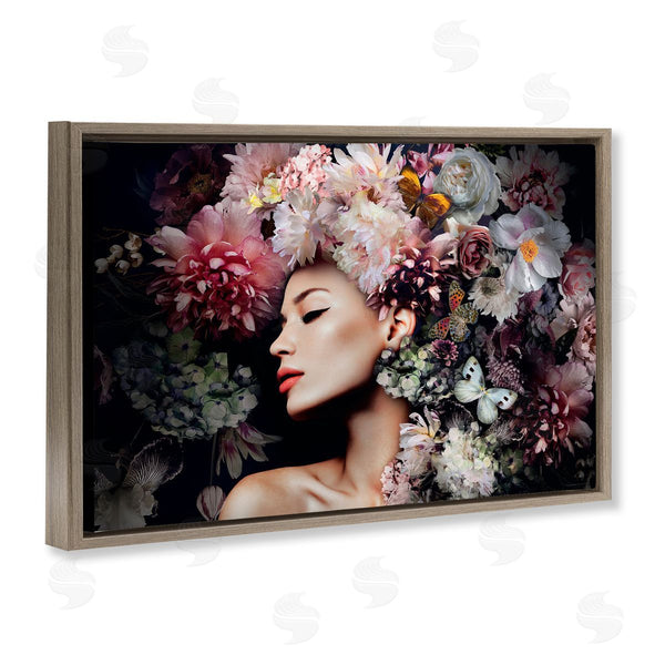 Stupell Industries Reinders | Nature Florals Female Portrait Wall Art