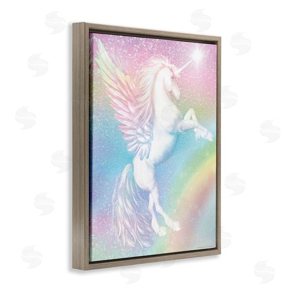 Stupell Industries Reinders | Pastel Glitz Unicorn Wall Art