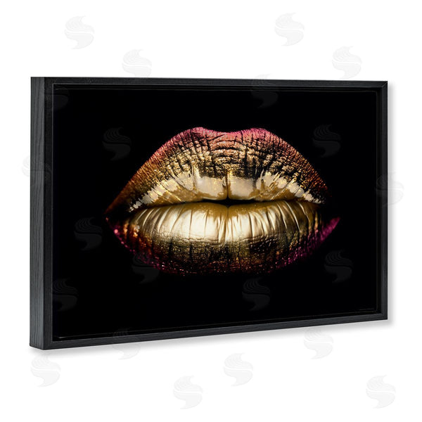 Stupell Industries Reinders | Pink & Gold Lipstick Wall Art