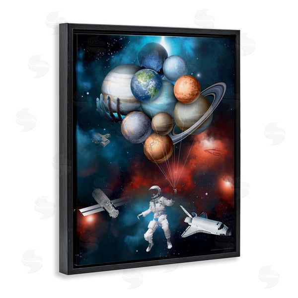 Stupell Industries Reinders | Planet Balloons In Space Wall Art