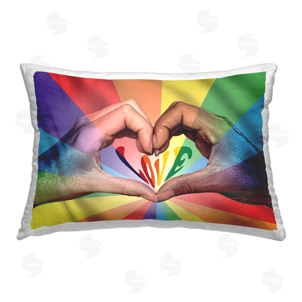 stupell industries Reinders | Rainbow Love Hands Symbol