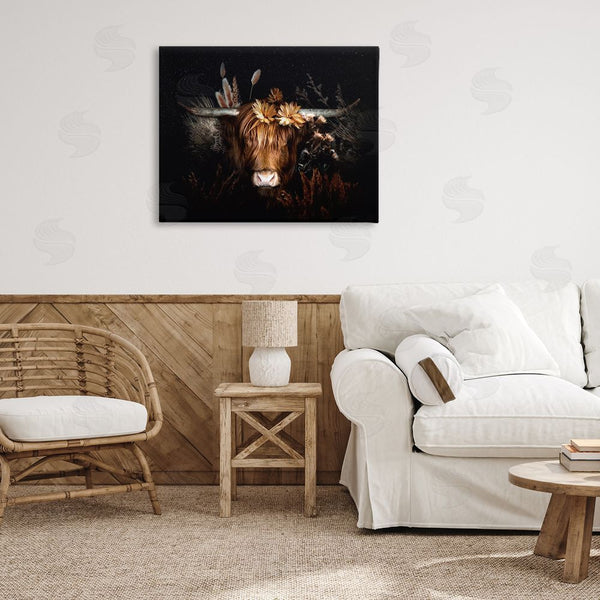 Stupell Industries Reinders | Shadowed Cattle & Botanicals Wall Art