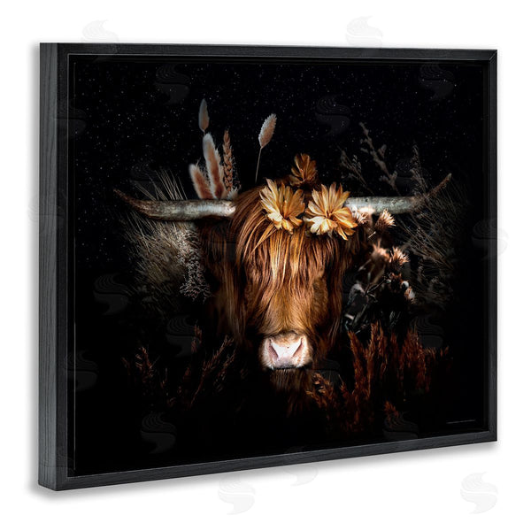 Stupell Industries Reinders | Shadowed Cattle & Botanicals Wall Art