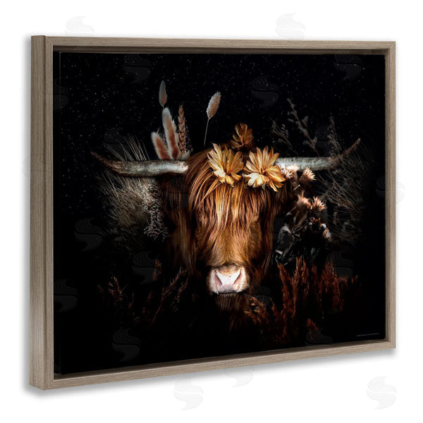 Stupell Industries Reinders | Shadowed Cattle & Botanicals Wall Art