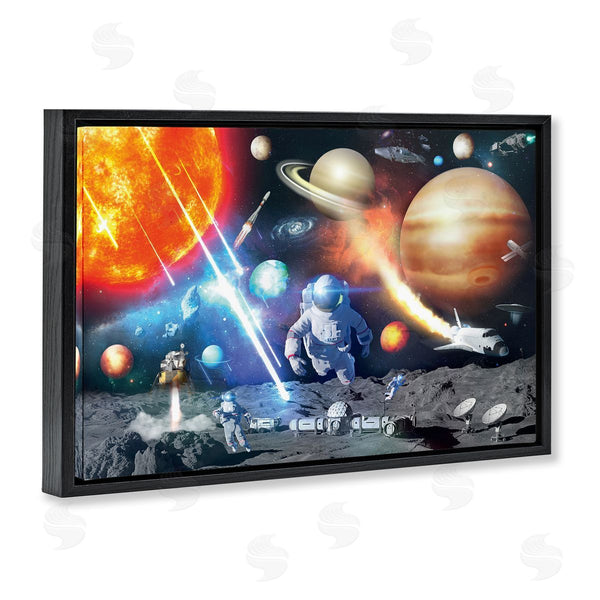 Stupell Industries Reinders | Space & Astronauts Collage Wall Art