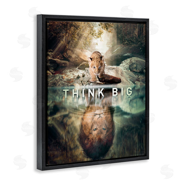 Stupell Industries Reinders | Think Big Lion & Cub Wall Art