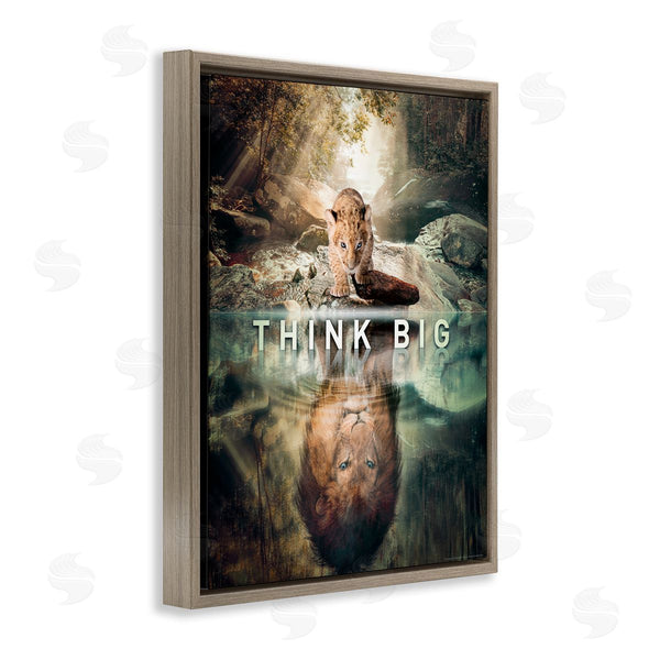 Stupell Industries Reinders | Think Big Lion & Cub Wall Art