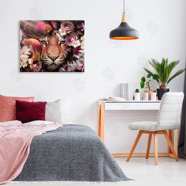 Stupell Industries Reinders | Tropical Birds & Tiger Wall Art