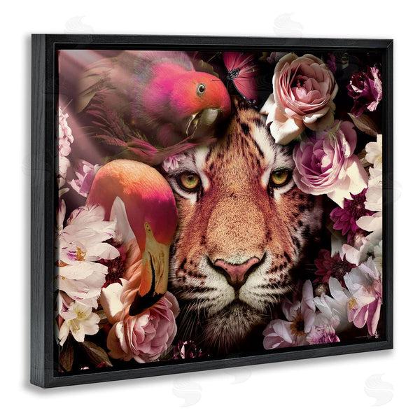 Stupell Industries Reinders | Tropical Birds & Tiger Wall Art
