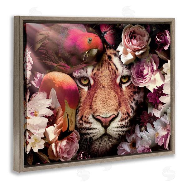 Stupell Industries Reinders | Tropical Birds & Tiger Wall Art