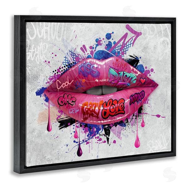 Stupell Industries Reinders | Urban Graffiti Lips Wall Art
