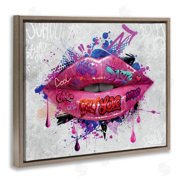 Stupell Industries Reinders | Urban Graffiti Lips Wall Art