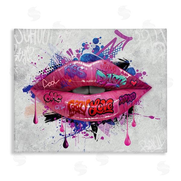 stupell industries Reinders | Urban Graffiti Lips Wall Art