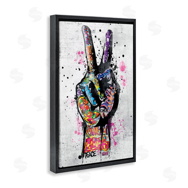 Stupell Industries Reinders | Urban Tattooed Peace Hand Wall Art