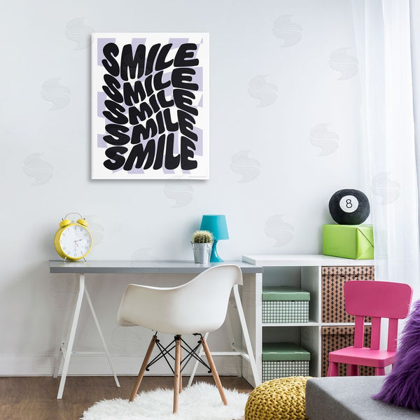 Stupell Industries Reinders | Wavy Smile Typography Wall Art