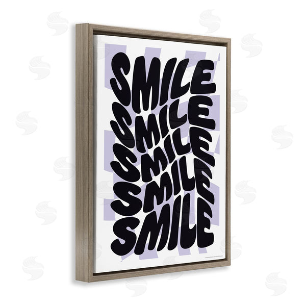 Stupell Industries Reinders | Wavy Smile Typography Wall Art