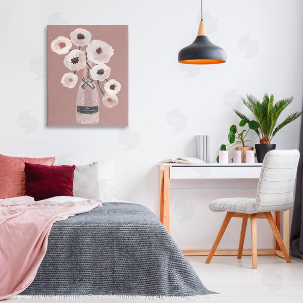Stupell Industries Reinders | White Poppies Champagne Wall Art