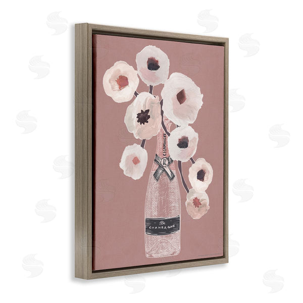 Stupell Industries Reinders | White Poppies Champagne Wall Art