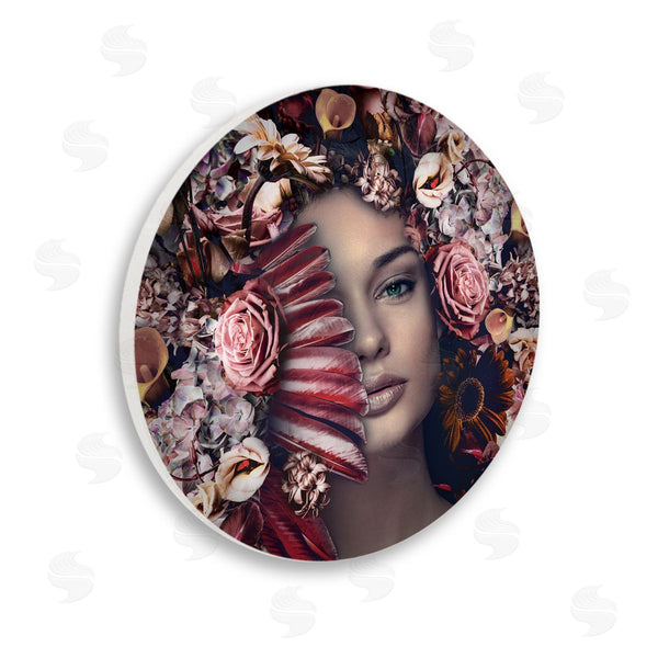 stupell industries Reinders | Woman with Mixed Flowers Wall Art