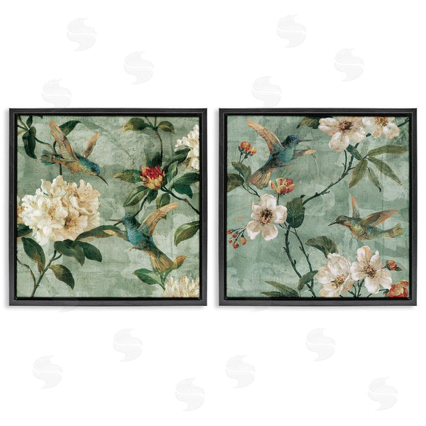 Stupell Industries Reneé Campbell | Hummingbirds & Florals Wall Art