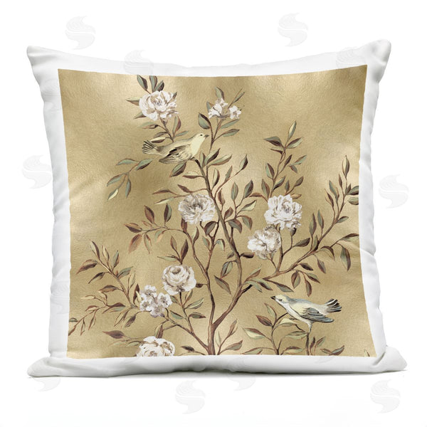 Stupell Industries Reneé Campbell | Traditional Birds Botanical Glam Printed Throw Pillow