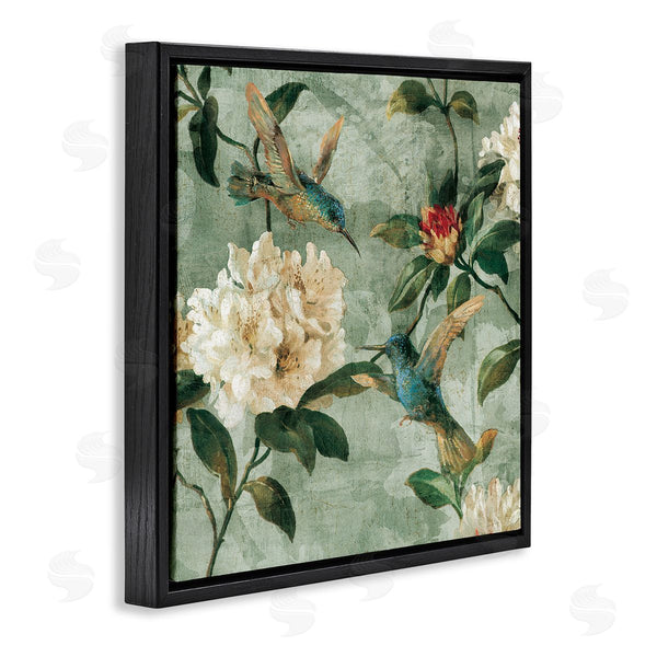 Stupell Industries Reneé Campbell | Vintage Hummingbird & Flowers