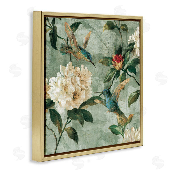 Stupell Industries Reneé Campbell | Vintage Hummingbird & Flowers