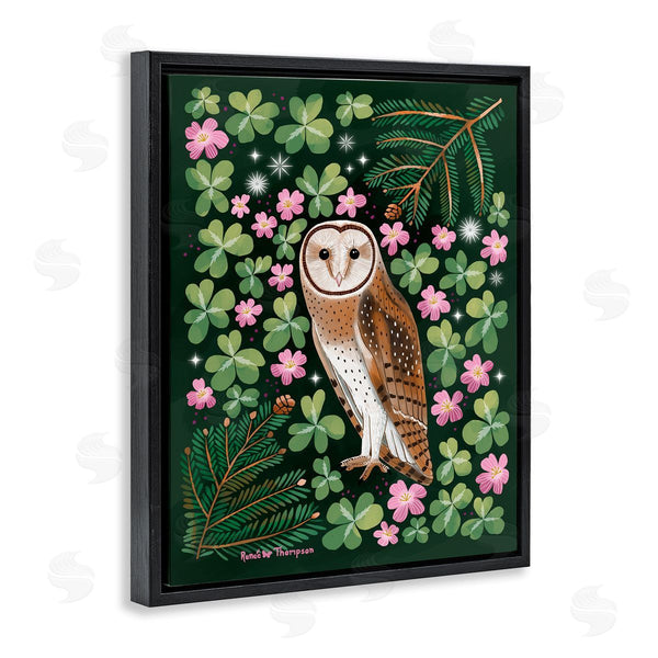 Stupell Industries Renee Thompson | Barn Owl & Botanicals Wall Art