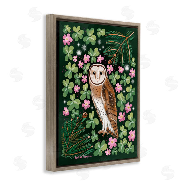 Stupell Industries Renee Thompson | Barn Owl & Botanicals Wall Art