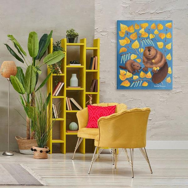 Stupell Industries Renee Thompson | Beaver & Quaking Aspen Wall Art