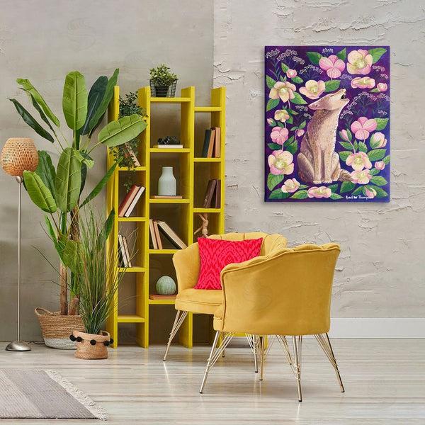 Stupell Industries Renee Thompson | Coyote & Pink Florals Wall Art