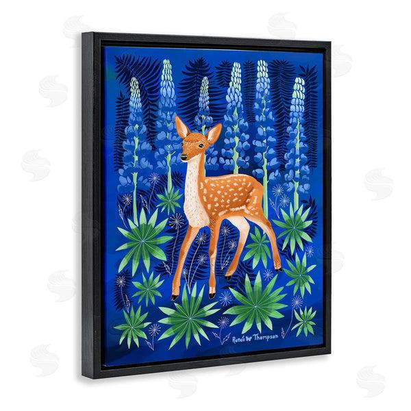 Stupell Industries Renee Thompson | Fawn & Lupine Flowers Wall Art