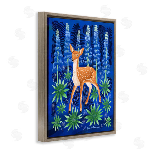 Stupell Industries Renee Thompson | Fawn & Lupine Flowers Wall Art