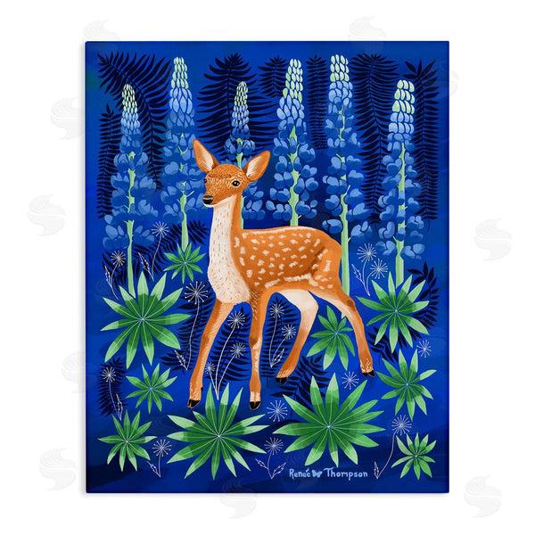 stupell industries Renee Thompson | Fawn & Lupine Flowers Wall Art