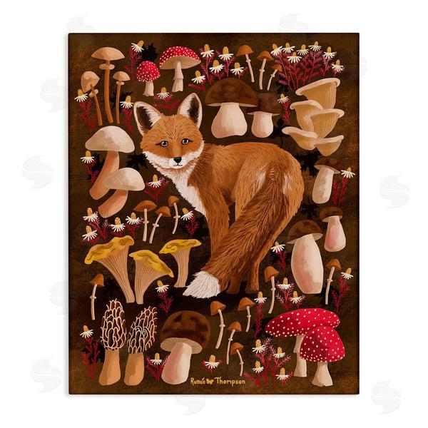 stupell industries Renee Thompson | Fox & Cottage Mushrooms Wall Art