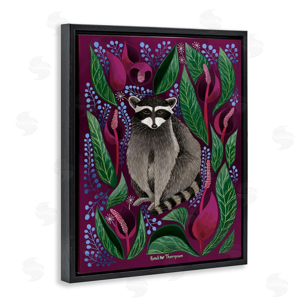 Stupell Industries Renee Thompson | Raccoon & Cabbage Leaves Wall Art