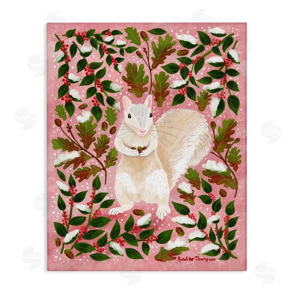 stupell industries Renee Thompson | Squirrel & Winter Holly Wall Art