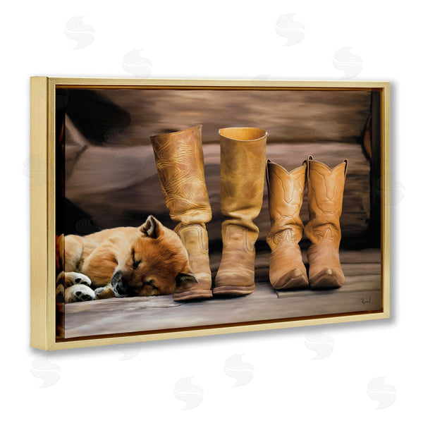 Stupell Industries Renel Peters | A Hard Days Work Boots