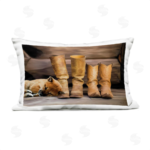 Stupell Industries Renel Peters | A Hard Days Work Boots Printed Throw Pillow