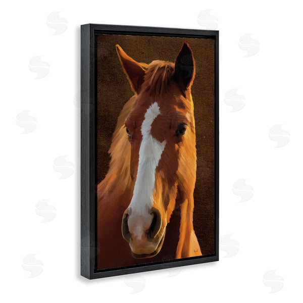 Stupell Industries Renel Peters | Bella Brown Horse Face Wall Art