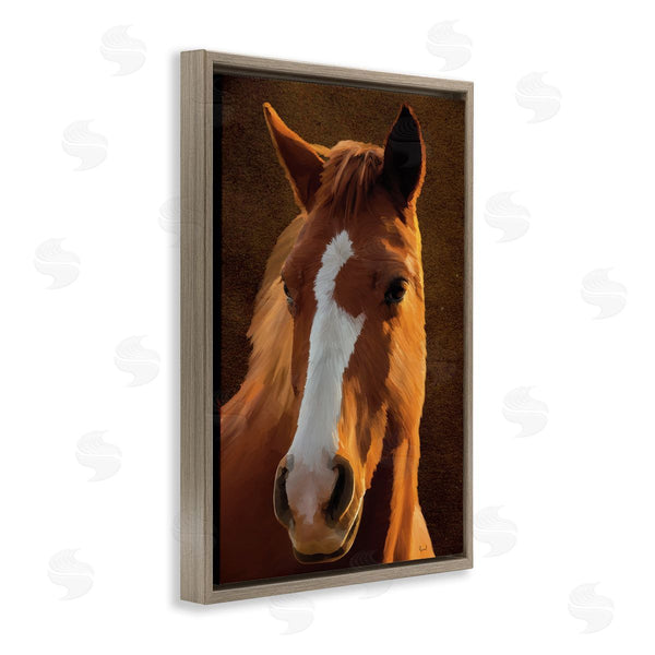 Stupell Industries Renel Peters | Bella Brown Horse Face Wall Art