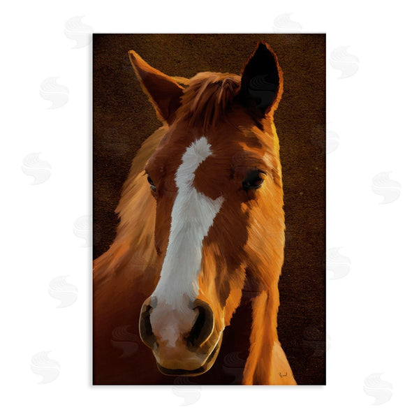 stupell industries Renel Peters | Bella Brown Horse Face Wall Art