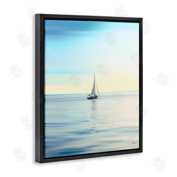 Stupell Industries Renel Peters | Blue Sunlit Sailboat Wall Art