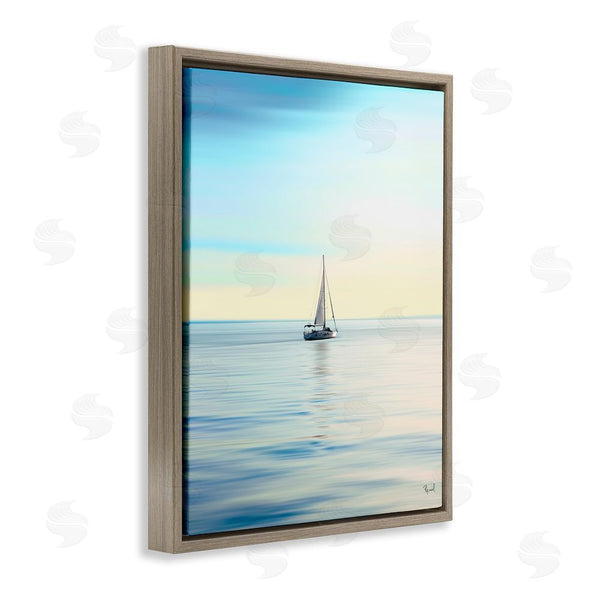 Stupell Industries Renel Peters | Blue Sunlit Sailboat Wall Art