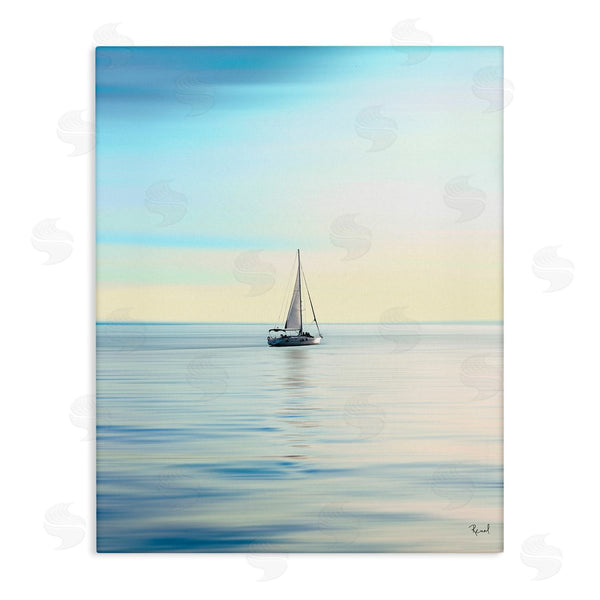 stupell industries Renel Peters | Blue Sunlit Sailboat Wall Art