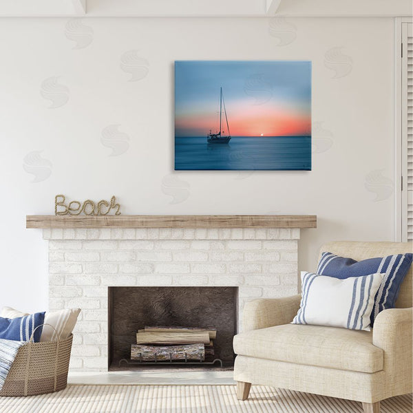 Stupell Industries Renel Peters | Boat On Sunset Horizon Wall Art