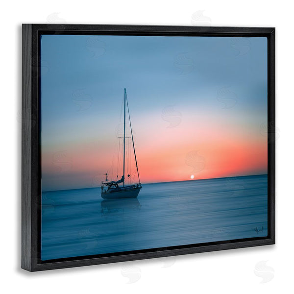 Stupell Industries Renel Peters | Boat On Sunset Horizon Wall Art